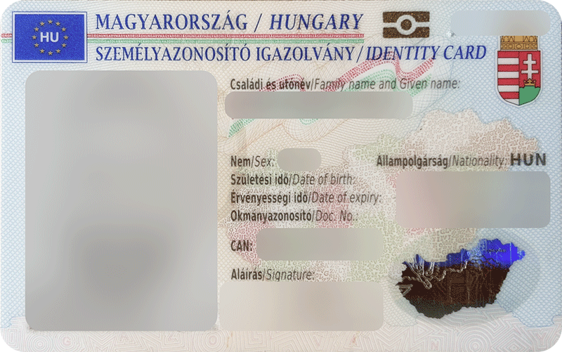 e-személyi (minden 2016.01.01. utáni okmány)