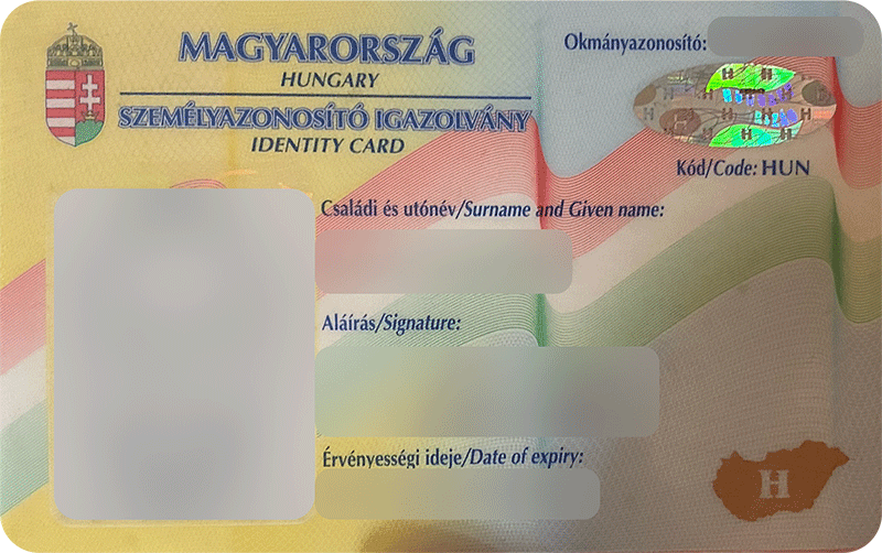 korábbi, chip nélküli személyi
